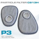 Filtru profesional de particule P3 pentru mască respiratorie destinată lucrărilor de vopsire și șlefuire