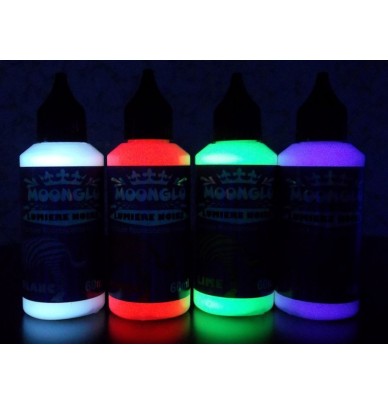 Kit vopsea Blacklight 4 culori speciale