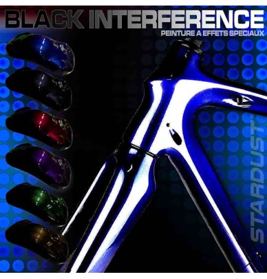 Set de vopsea negru pentru interferențe pentru biciclete - 6 culori