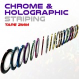 More about bandă adezivă cu dungi, cromată și holografică, rolă 2mm x 20m