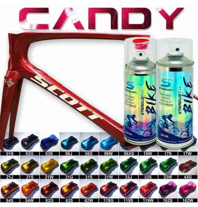 Vopsea spray bomboane pentru biciclete - 23 de nuante Stardust Bike
