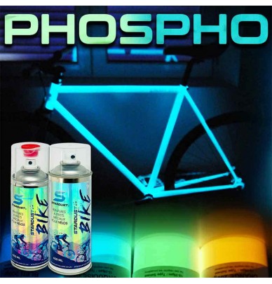 vopsea spray fosforescenta pentru biciclete - 2 nuante Stardust Bike