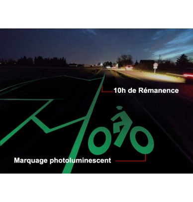 Vopsea fosforescentă pentru drumuri și piste de biciclete