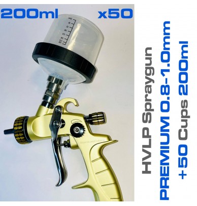kit de 50 de pahare de unica folosinta pentru pistoale in 200ml sau 600ml