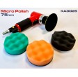 Mini polizor pneumatic 75 mm cu placa si spume