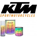 Vopsire motocicleta KTM - cod culoare moto din fabrică KTM vopsele pe bază de solvent1C