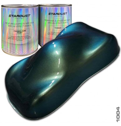 Kit 2Litres peinture cameleon Bleu/Violet/Rouge/cuivre