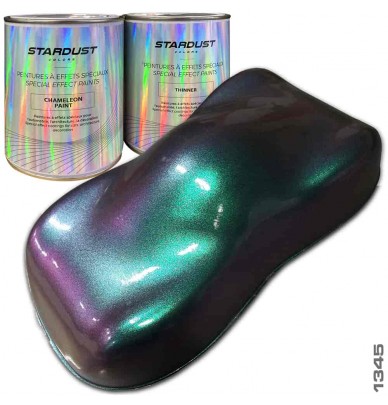 Kit 2Litres peinture cameleon Bleu/Violet/Rouge/cuivre