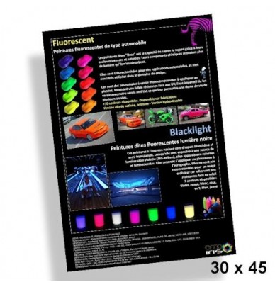 Poster 30x45cm Peintures fluorescentes