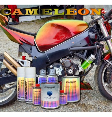 MOTO Kit complet Peinture Cameleon (Couleur au choix)