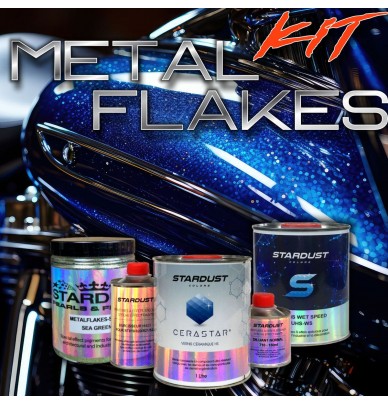Kit de vopsea moto cu efect paietat