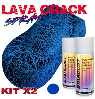 Kit de vopsea cu efect trosnit cu două cutii de aerosoli de 400 ml – LavaCrack