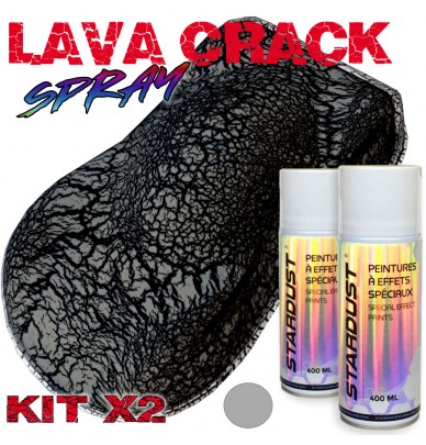 Kit de vopsea cu efect trosnit cu două cutii de aerosoli de 400 ml – LavaCrack