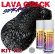 Kit de vopsea cu efect trosnit cu două cutii de aerosoli de 400 ml – LavaCrack