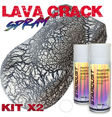 Kit de vopsea cu efect trosnit cu două cutii de aerosoli de 400 ml – LavaCrack