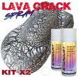 Kit de vopsea cu efect trosnit cu două cutii de aerosoli de 400 ml – LavaCrack