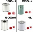 Recipiente metalice cilindrice pentru vopsele 150ml-250ml-500ml-1L