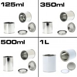 Recipiente metalice de vopsea de la 125 ml la 5 l