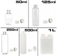 Doze și sticle de plastic de la 50 ml la 1 litru