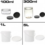 Borcane de plastic cu capac de la 100 ml la 5 litri