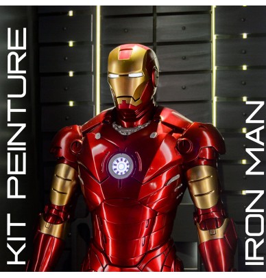 Kit de vopsire pentru a vopsi IRON MAN în roșu și auriu – Aerosol sau aerograf