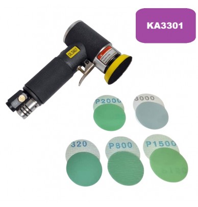 KA3301 Mini șlefuitor excentric pneumatic de 50 mm cu 50 de mini discuri