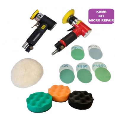 Mini polizor pneumatic 75 mm cu placa si spume