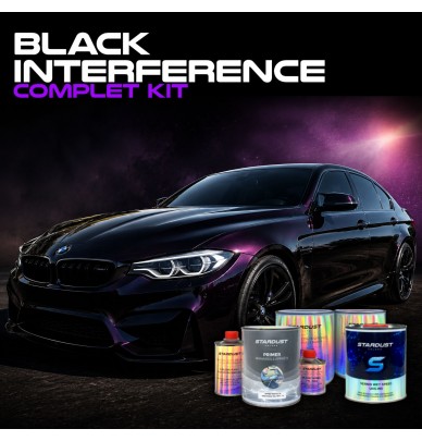 Kit complet de vopsea cu efect Black Interference pentru autoturisme