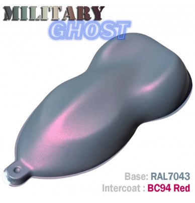 Set de vopsea pentru motociclete cu efect MILITARY GHOST – 16 combinații