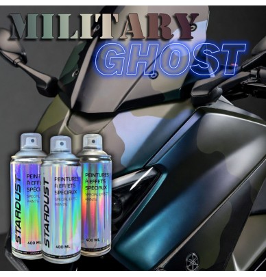 Set de vopsea pentru scuter cu efect MILITARY GHOST în spray - 16 variante