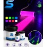 Vopsea epoxidică fluorescentă invizibilă sub lumina neagră UV2329