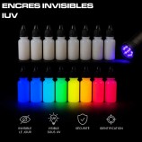 Cerneală fluorescentă invizibilă la UV – Marcare discretă și siguranță sub lumină neagră